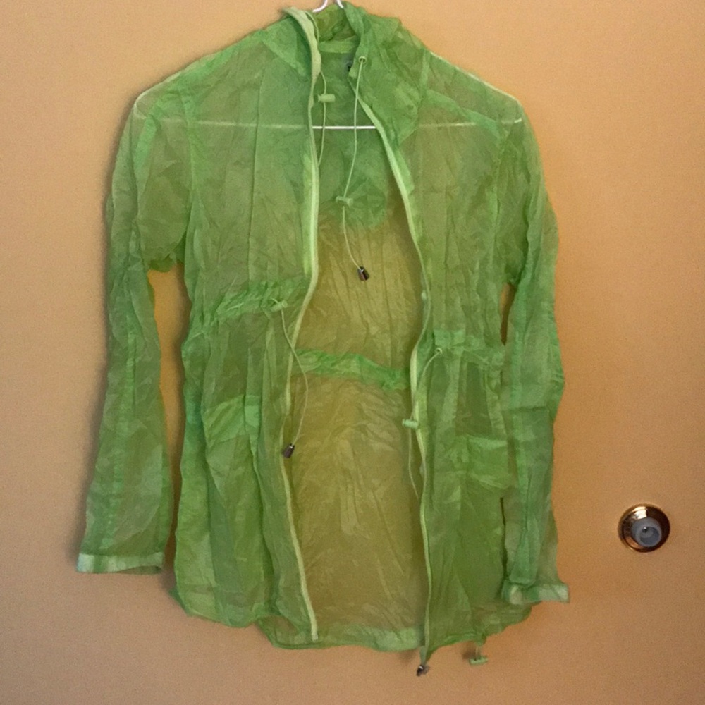 Sheer Drawstring Windbreaker